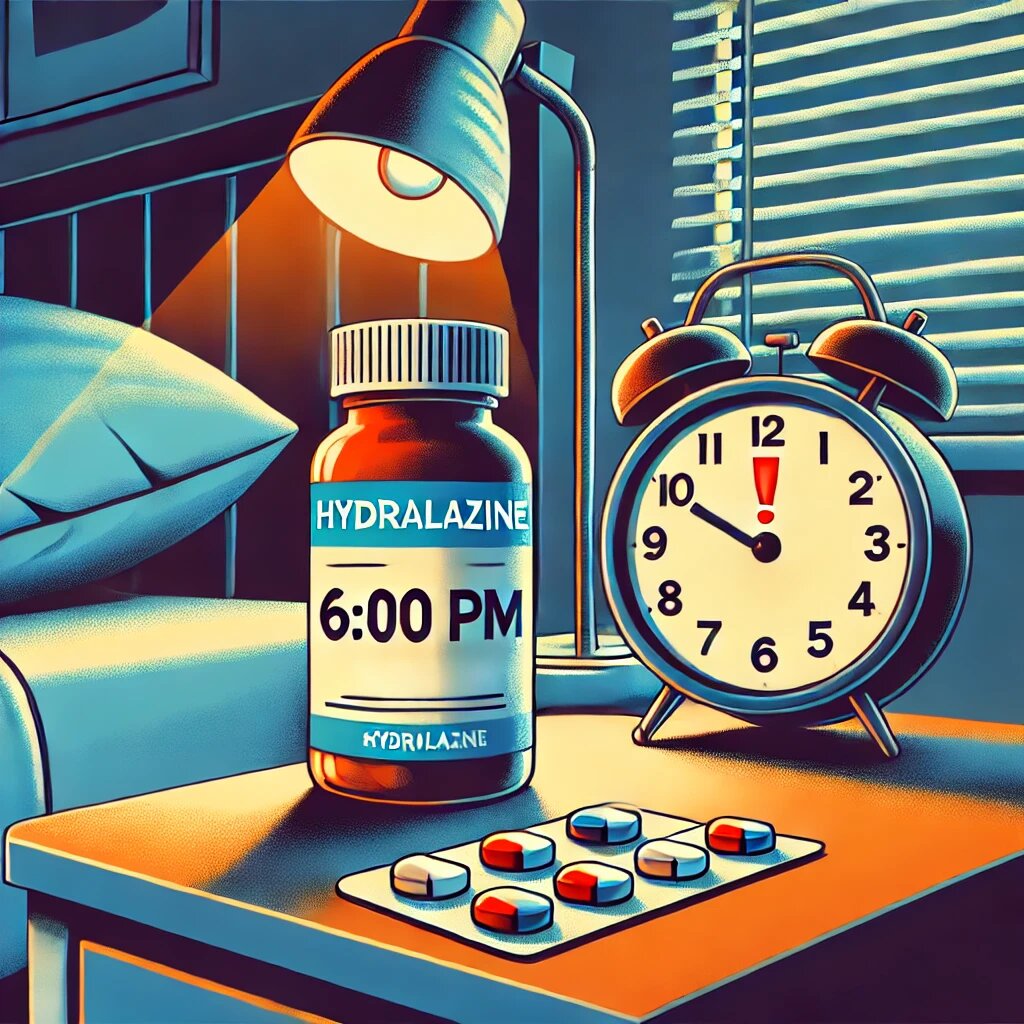 Why Should You Not Take Hydralazine After 6 PM
