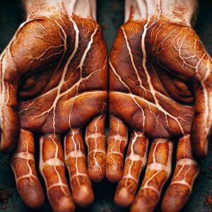 Rust colored Iodine Like Stain on Hands